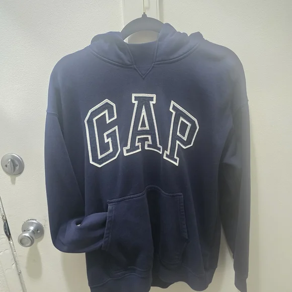 GAP TEEN Dark Blue Logo Hoodie - Picture 1 of 12